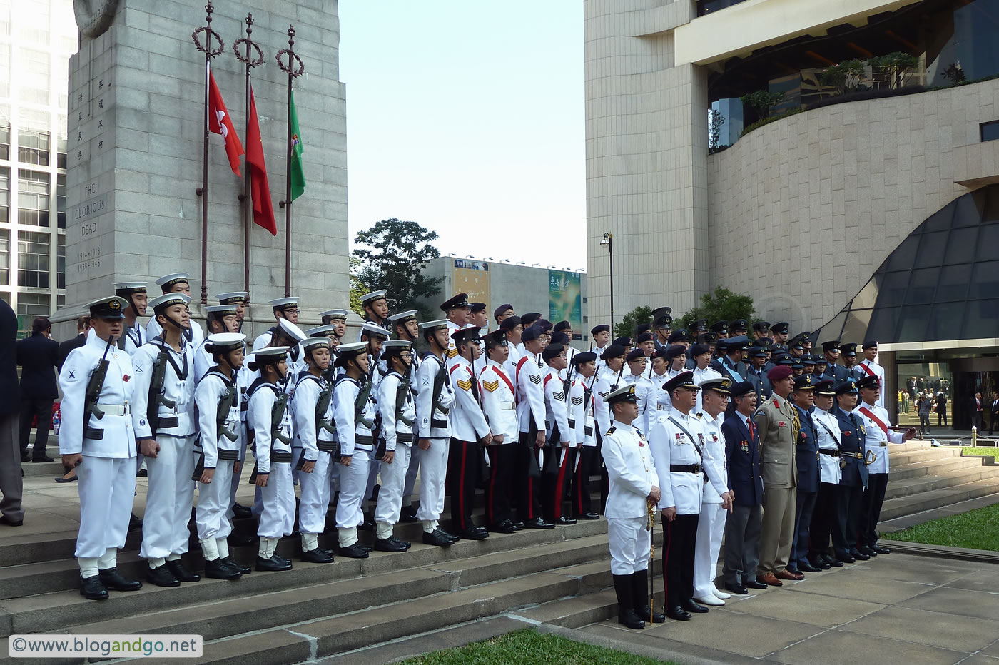 End of Remembrance Day, Hong Kong (13 Nov, 2011)